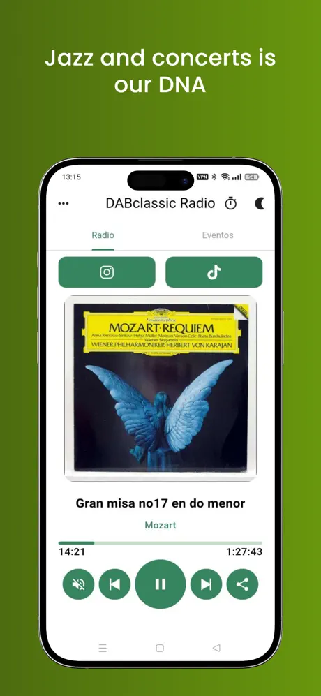 Dabclassic Radio iOS App Screenshot